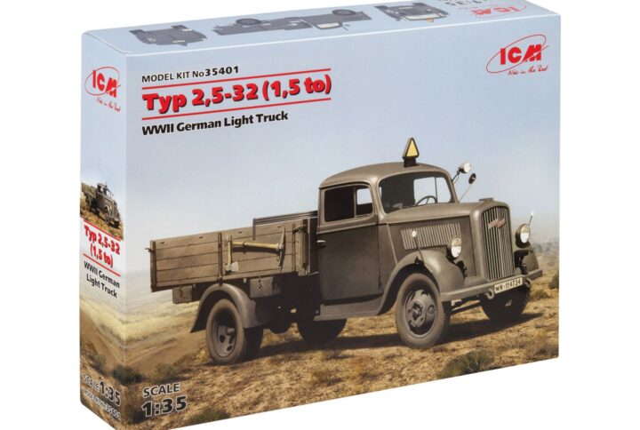 Збірна модель ICM - Typ 2,5-32 (1,5 to), німецька легкий вантажний автомобіль 2 Світової війни (35401)