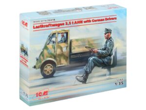 Збірна модель ICM - Lastkraftwagen 3,5 t AHN з німецькими водіями (35418)