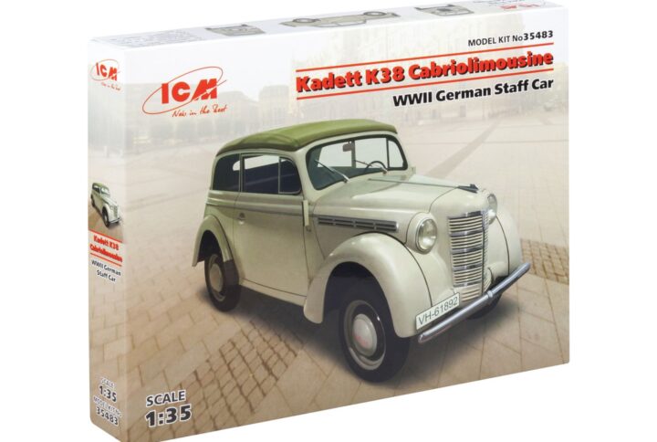 Збірна модель ICM - Kadett K38 Cabriolimousine, Німецький штабний автомобіль 2СВ (35483)