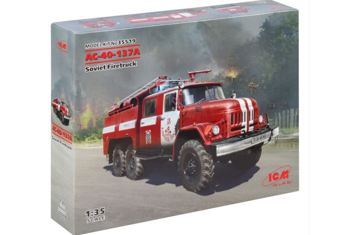 Збірна модель ICM - AC-40-137A, Радянська пожежна машина (35519)