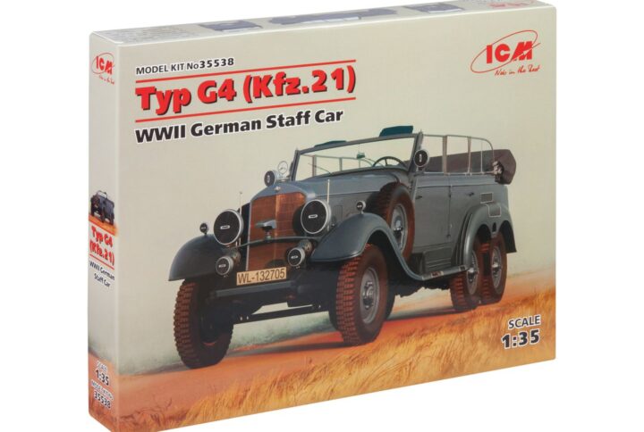 Збірна модель ICM - Typ G4 (Kfz.21), Німецький штабний автомобіль 2 Світової війни (35538)