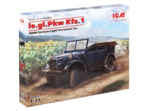 Збірна модель ICM - le.gl.Pkw Kfz.1, Німецький легкий пасажирський автомобіль 2 СВ (35581)