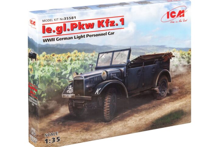 Збірна модель ICM - le.gl.Pkw Kfz.1, Німецький легкий пасажирський автомобіль 2 СВ (35581)