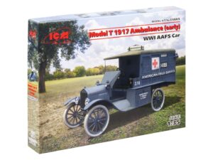 Збірна модель ICM - Модель T 1917 санітарна (рання), Автомобіль американської санітарної служби 1СВ (35665)