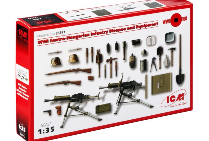 Збірна модель ICM - Військова техніка та обладнання Австро-угорської піхоти 1 Світової війни (35671)