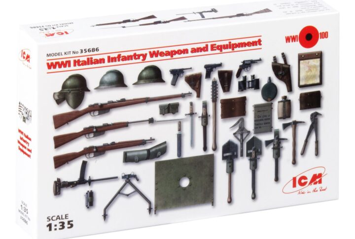 Збірна модель ICM - Військова техніка та обладнання італійської піхоти 1 Світової війни (35686)