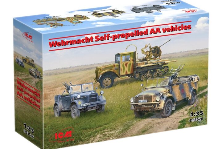 Збірна модель ICM Мобільні зенітні установки Вермахту (DS3526)