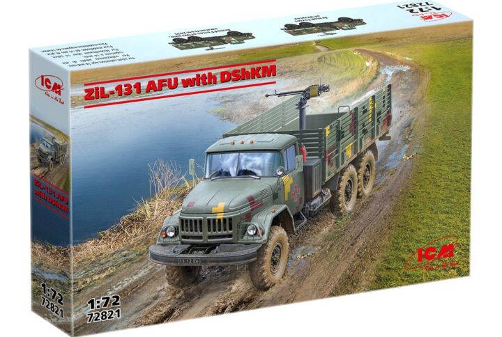 Упаковка збірної моделі ЗіЛ-131 ЗСУ з ДШКМ від ICM, масштаб 1:72